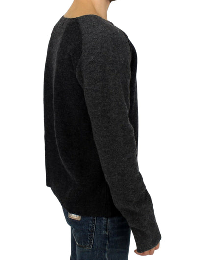 Gray wool crewneck sweater-Costume National-LabelTerrace.com