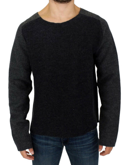 Gray wool crewneck sweater-Costume National-LabelTerrace.com
