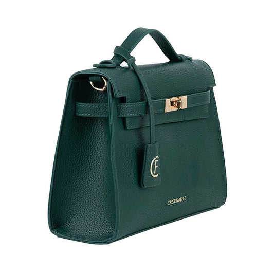 Green Artificial Leather Women Crossbody Bag-CRISTINAEFFE-LabelTerrace.com