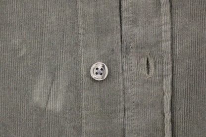 Green Button Front Cotton Casual Shirt-GF Ferre-LabelTerrace.com