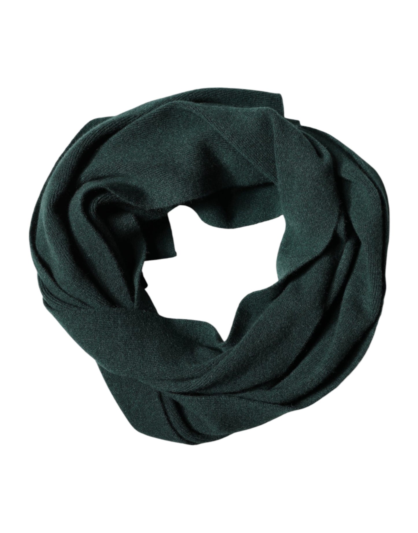Green Cashmere Knitted Neck Wrap Shawl Scarf