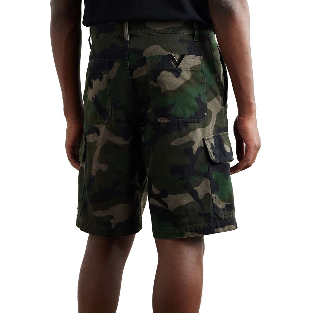 Camouflage Cargo Shorts-Valentino-LabelTerrace.com