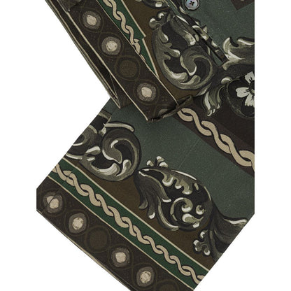 Green Cotton Pant-Dolce & Gabbana-LabelTerrace.com