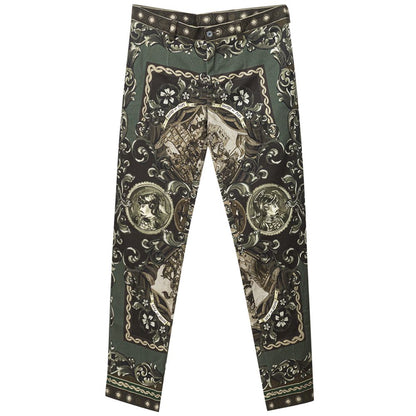 Green Cotton Pant-Dolce & Gabbana-LabelTerrace.com