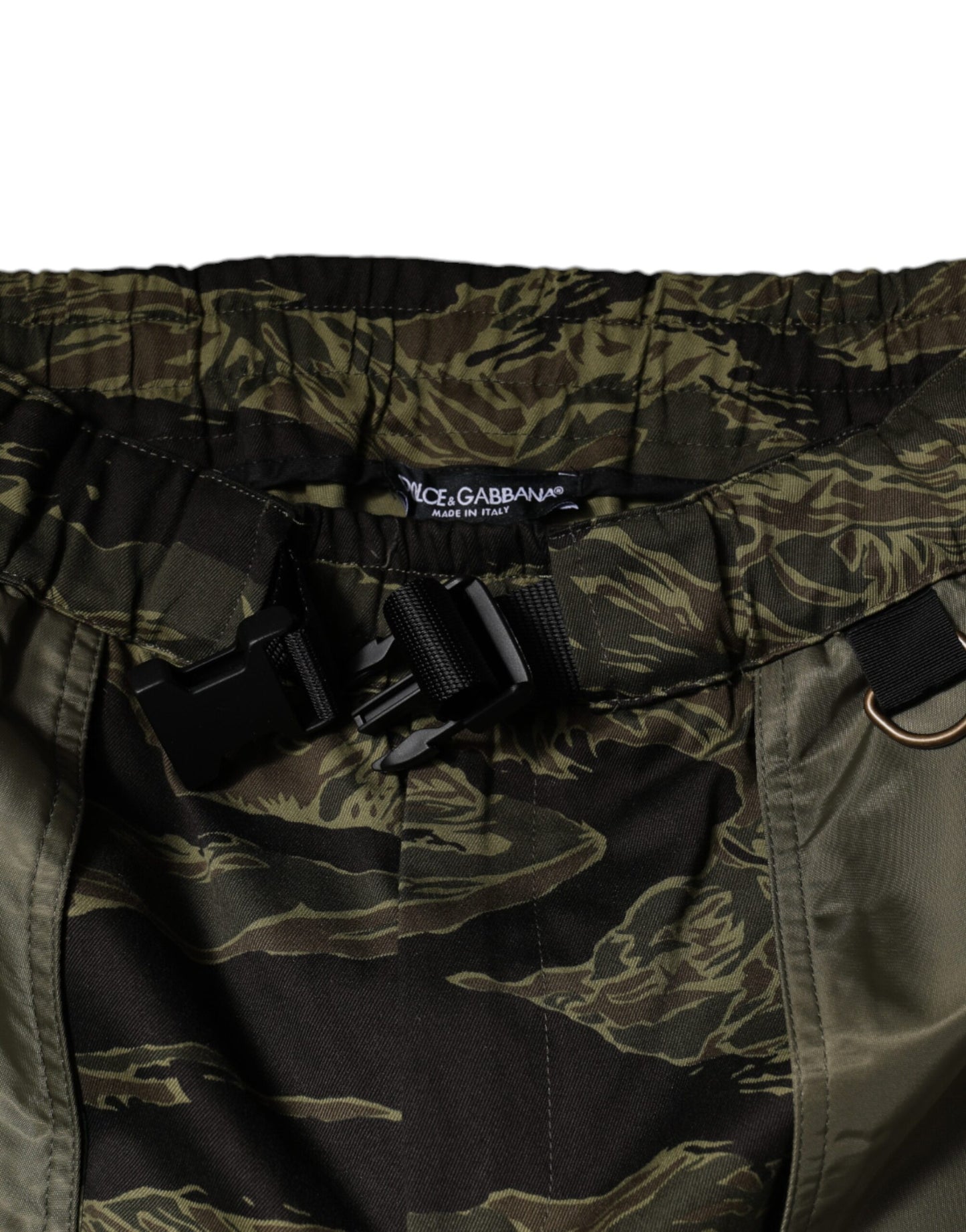 Green Cotton Jogger Cargo Pants-Dolce & Gabbana-LabelTerrace.com