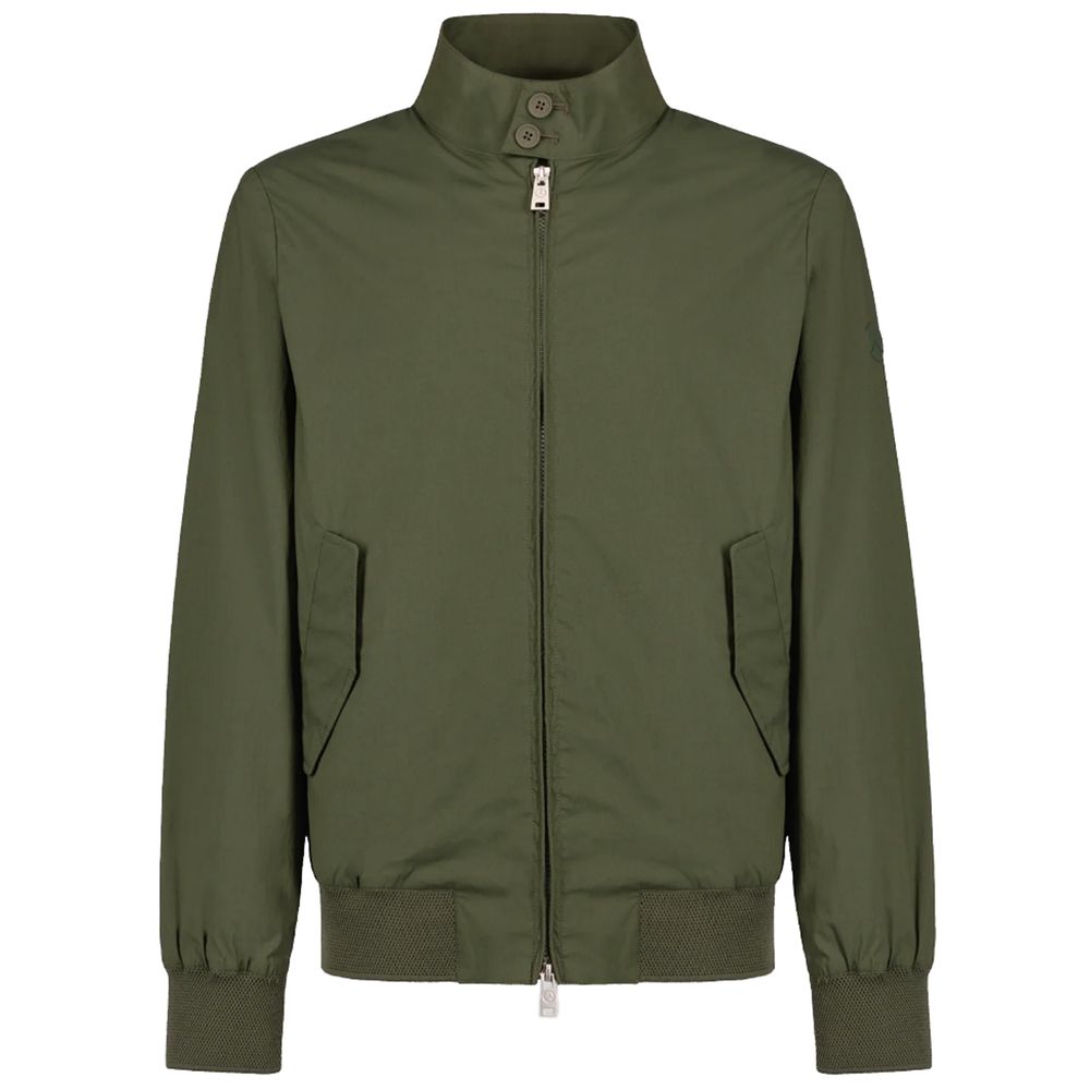 Green Cotton Men Bomber Jacket-People Of Shibuya-LabelTerrace.com