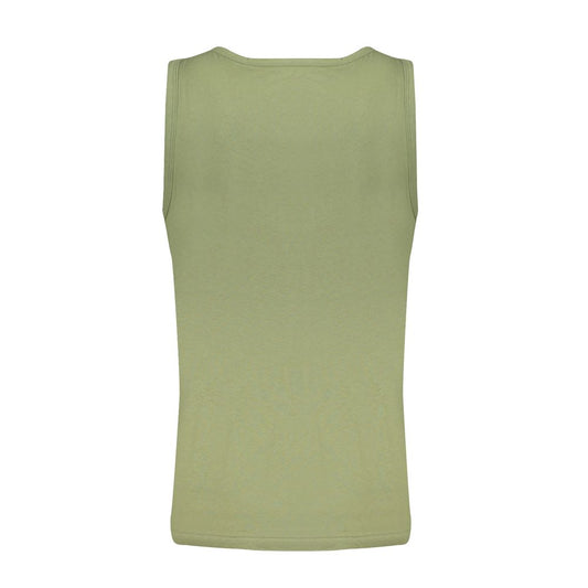 Green Cotton Men Shirt
