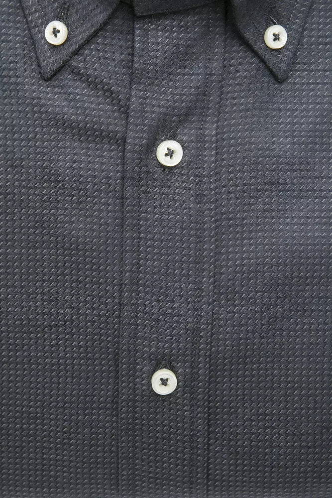 Green Cotton Men Shirt-Robert Friedman-LabelTerrace.com
