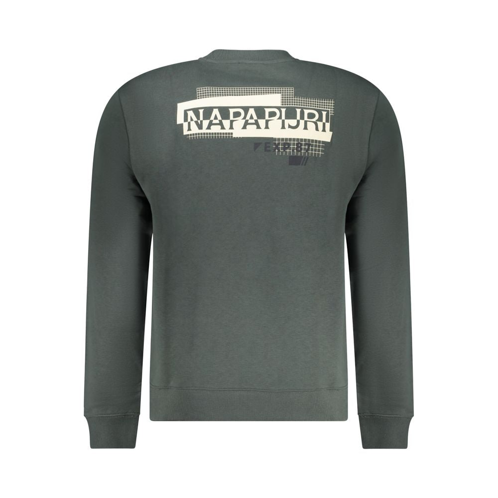 Green Cotton Men Sweater-Napapijri-LabelTerrace.com