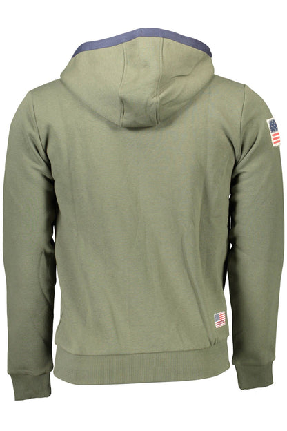 Green Cotton Men Sweater-U.S. POLO ASSN.-LabelTerrace.com