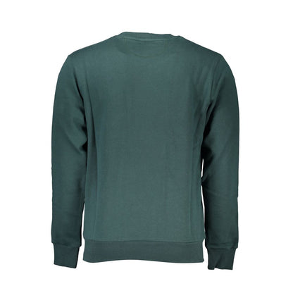 Green Cotton Men Sweater-La Martina-LabelTerrace.com