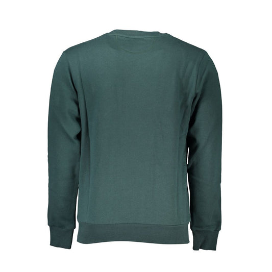 Green Cotton Men Sweater-La Martina-LabelTerrace.com