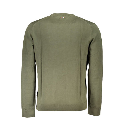 Green Cotton Men Sweater-Napapijri-LabelTerrace.com