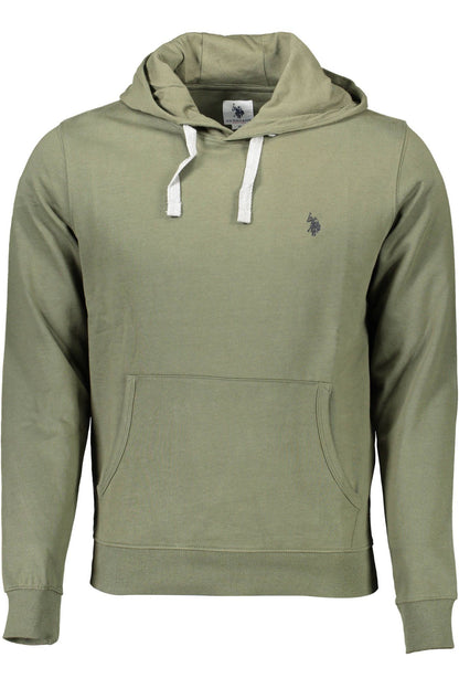Green Cotton Men Sweater-U.S. POLO ASSN.-LabelTerrace.com