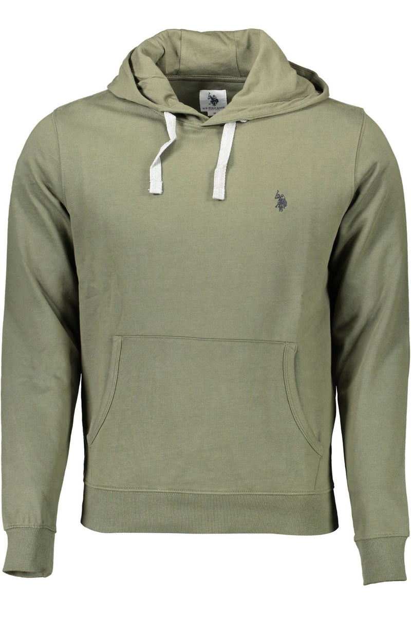 Green Cotton Men Sweater-U.S. POLO ASSN.-LabelTerrace.com