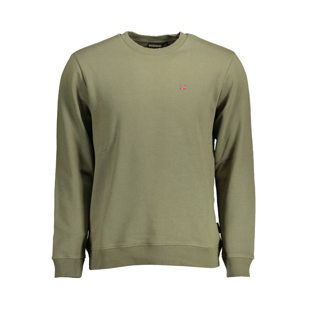 Green Cotton Men Sweater-Napapijri-LabelTerrace.com