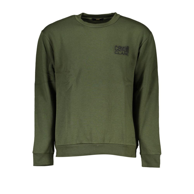 Green Cotton Men Sweater
