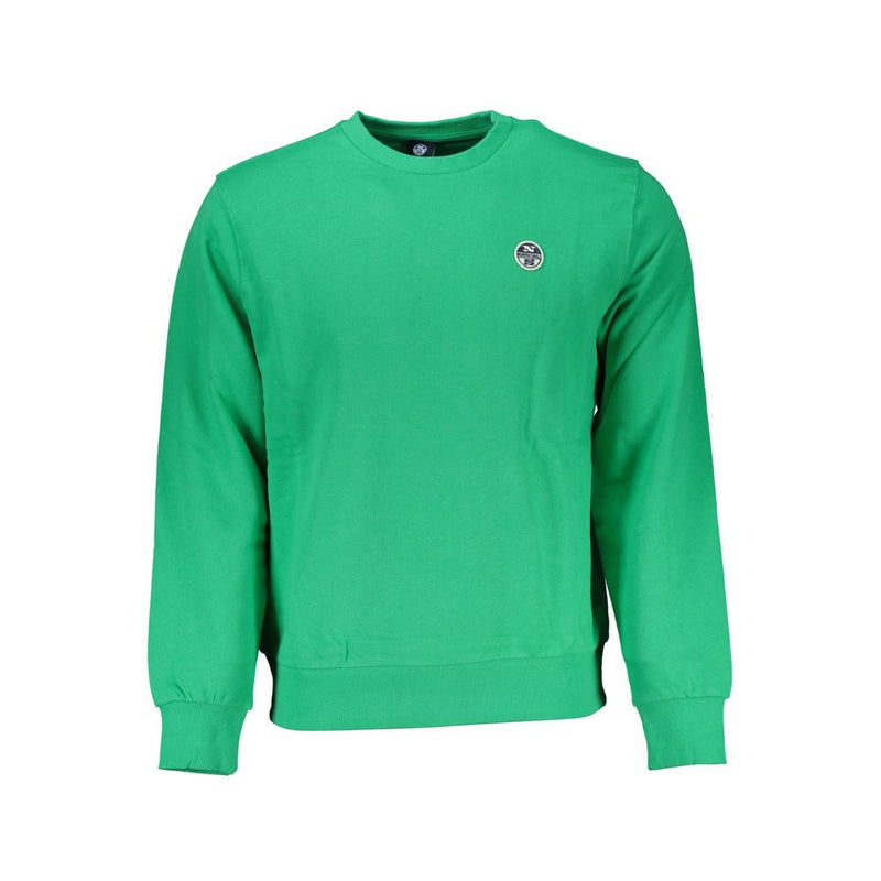 Green Cotton Men Sweater-North Sails-LabelTerrace.com