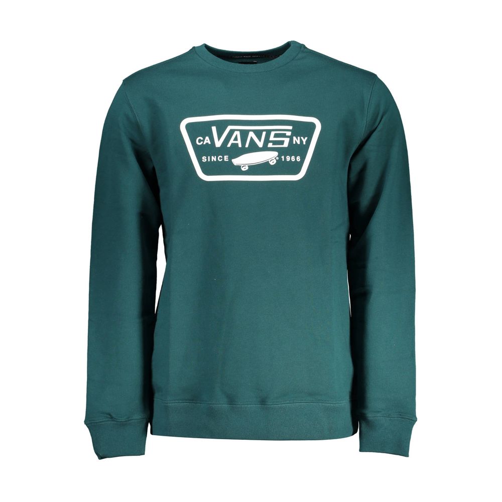 Green Cotton Men Sweater-Vans-LabelTerrace.com