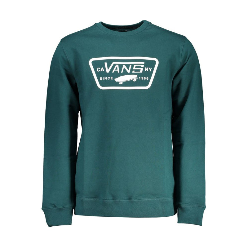 Green Cotton Men Sweater-Vans-LabelTerrace.com