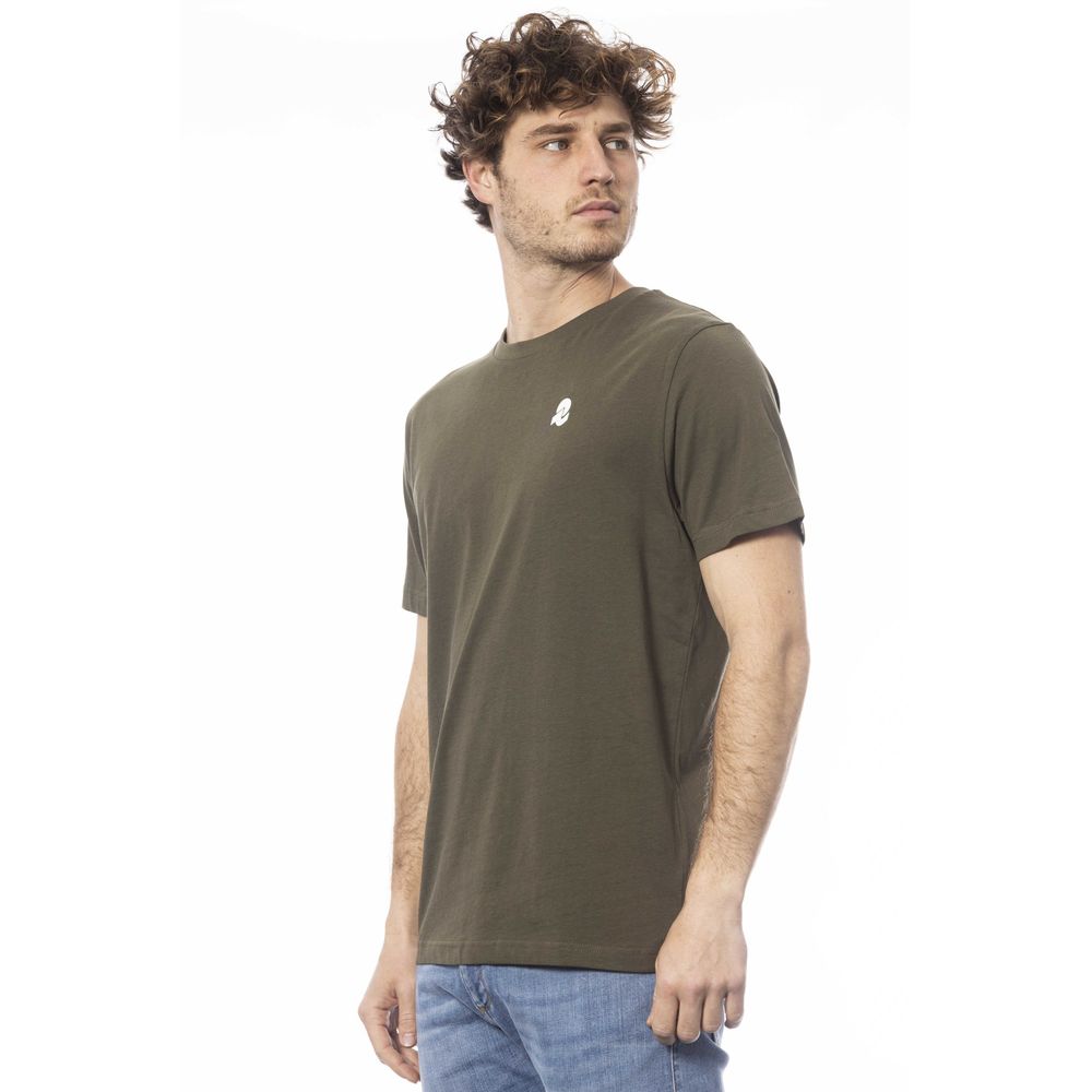 Green Cotton Men T-Shirt-Invicta-LabelTerrace.com
