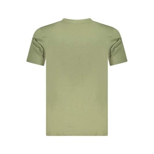 Green Cotton Men T-Shirt