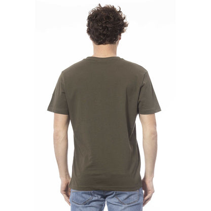 Green Cotton Men T-Shirt-Invicta-LabelTerrace.com