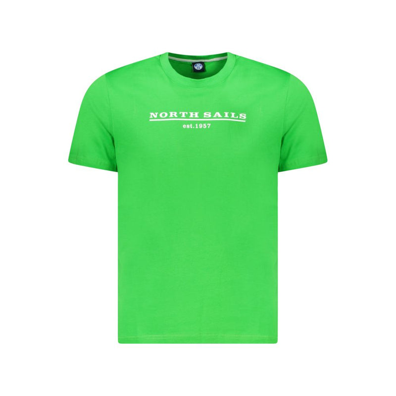 Green Cotton Men T-Shirt-North Sails-LabelTerrace.com