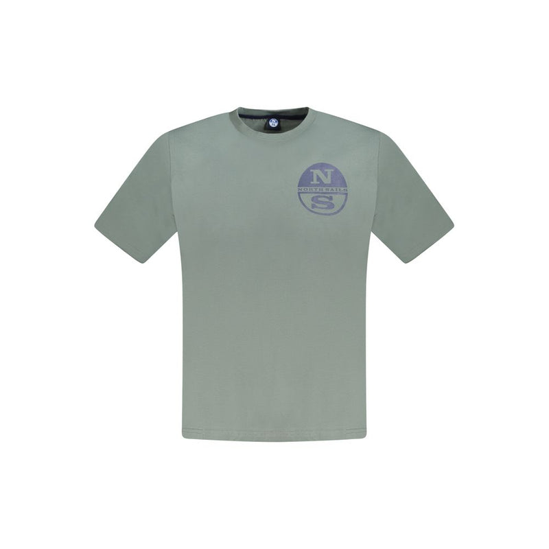 Green Cotton Men T-Shirt-North Sails-LabelTerrace.com