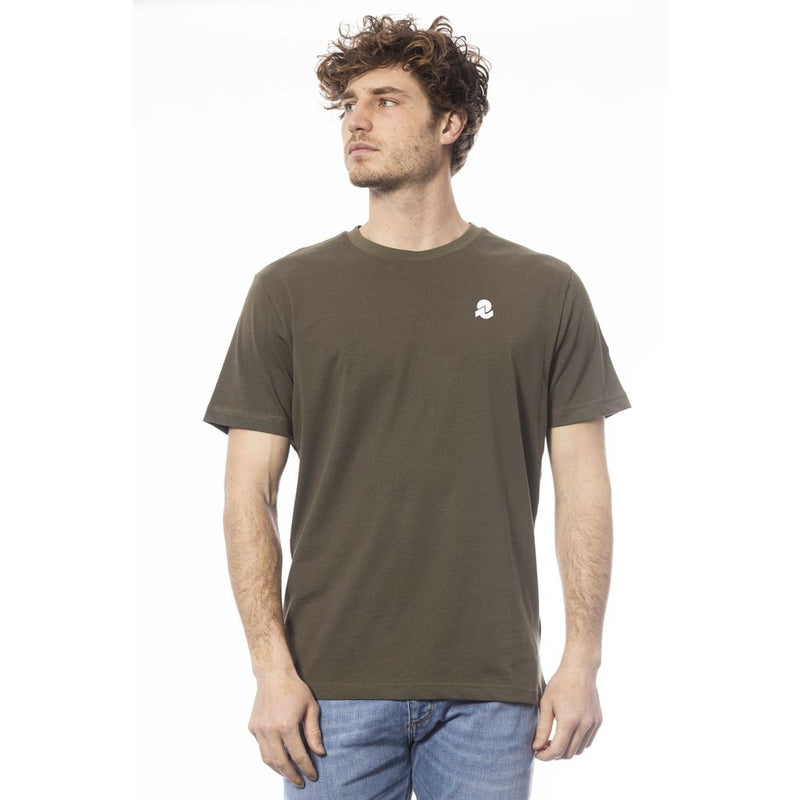 Green Cotton Men T-Shirt-Invicta-LabelTerrace.com