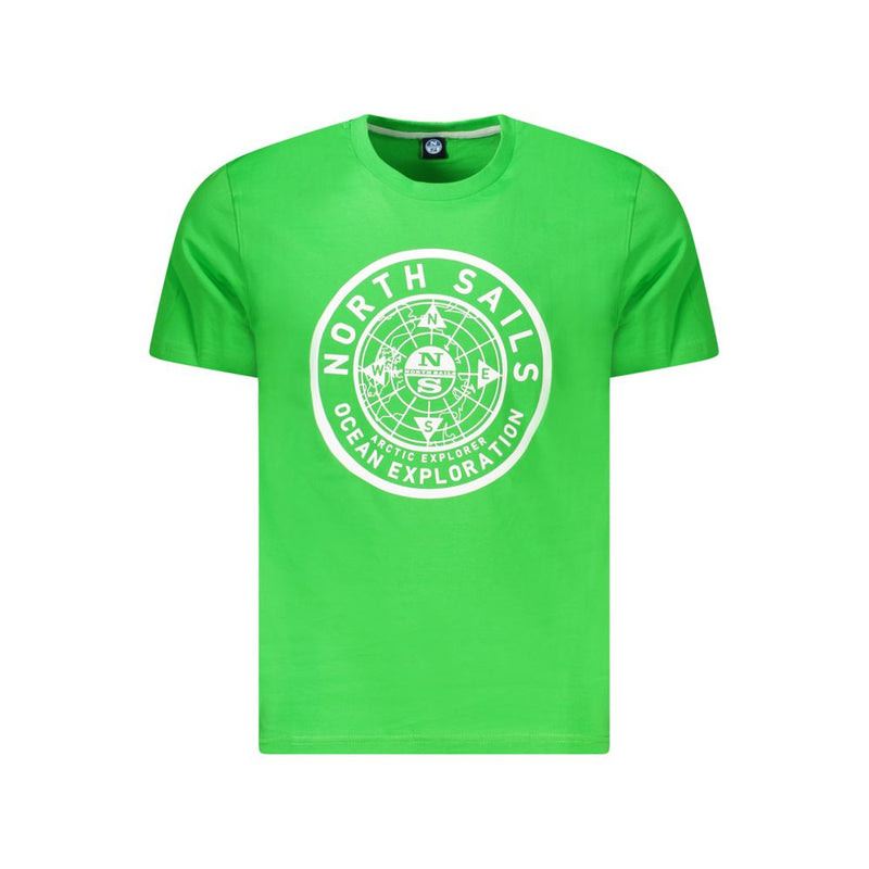 Green Cotton Men T-Shirt-North Sails-LabelTerrace.com