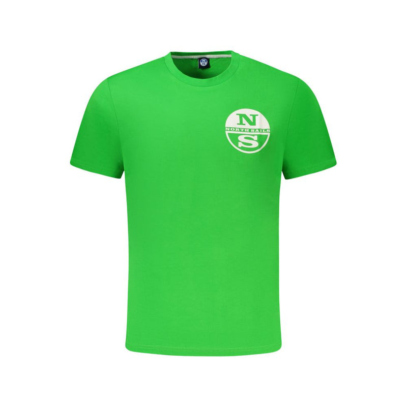 Green Cotton Men T-Shirt-North Sails-LabelTerrace.com