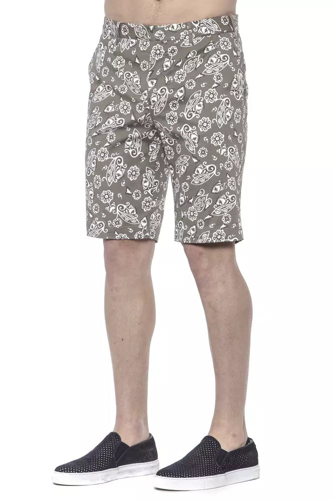 Green Cotton Men's Bermuda Shorts-PT Torino-LabelTerrace.com