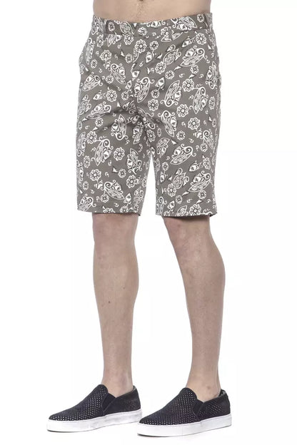 Green Cotton Men's Bermuda Shorts-PT Torino-LabelTerrace.com