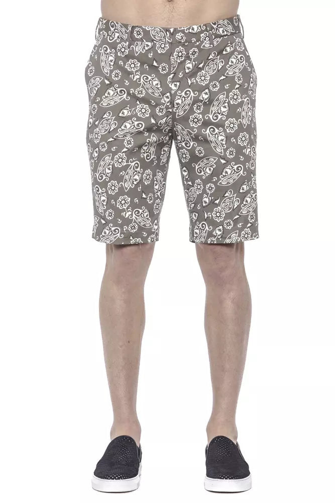 Green Cotton Men's Bermuda Shorts-PT Torino-LabelTerrace.com
