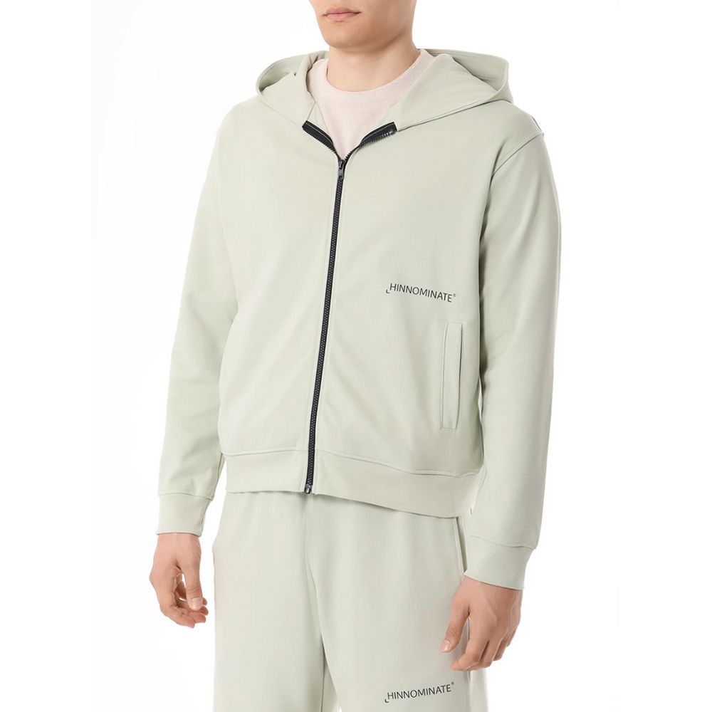 Green Cotton Men's Hoodie-Hinnominate-LabelTerrace.com