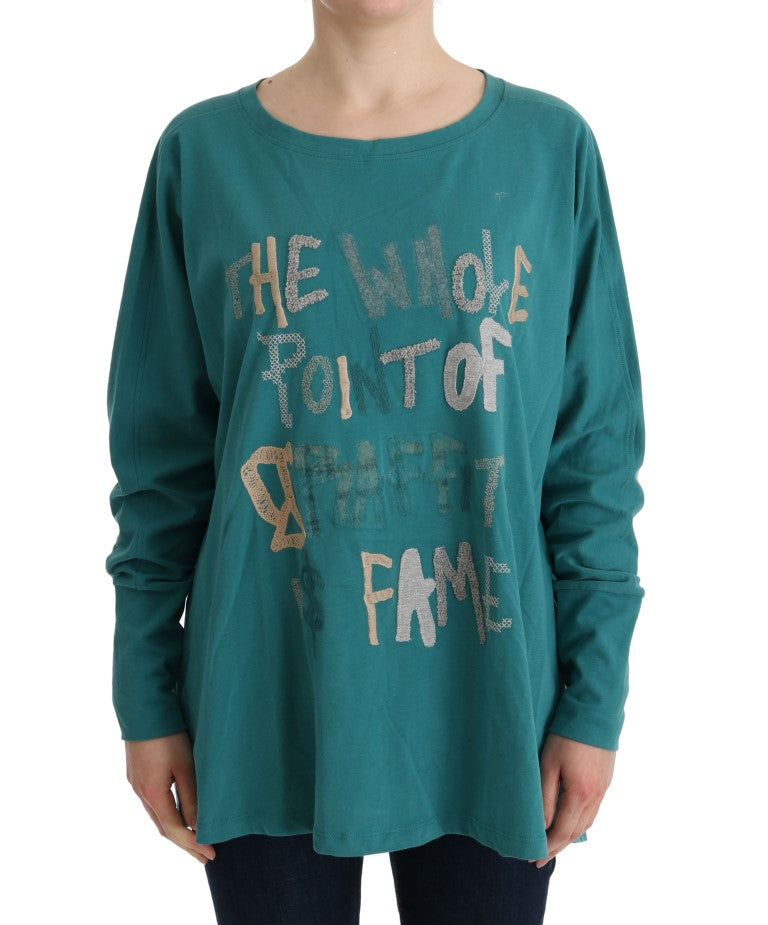 Green Cotton Oversized Sweater-John Galliano-LabelTerrace.com