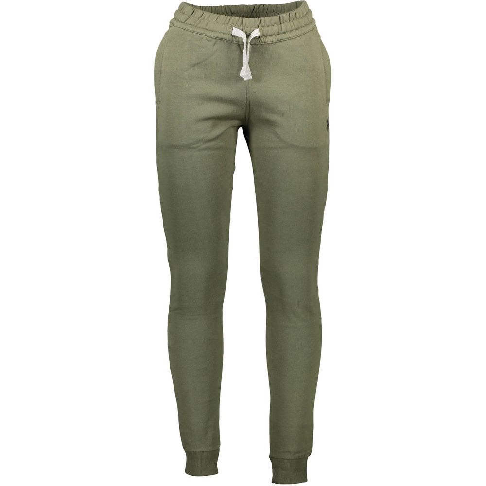 Green Cotton Pant-U.S. POLO ASSN.-LabelTerrace.com
