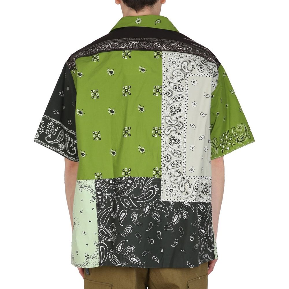 Patchwork Cotton Shirt-Kenzo-LabelTerrace.com
