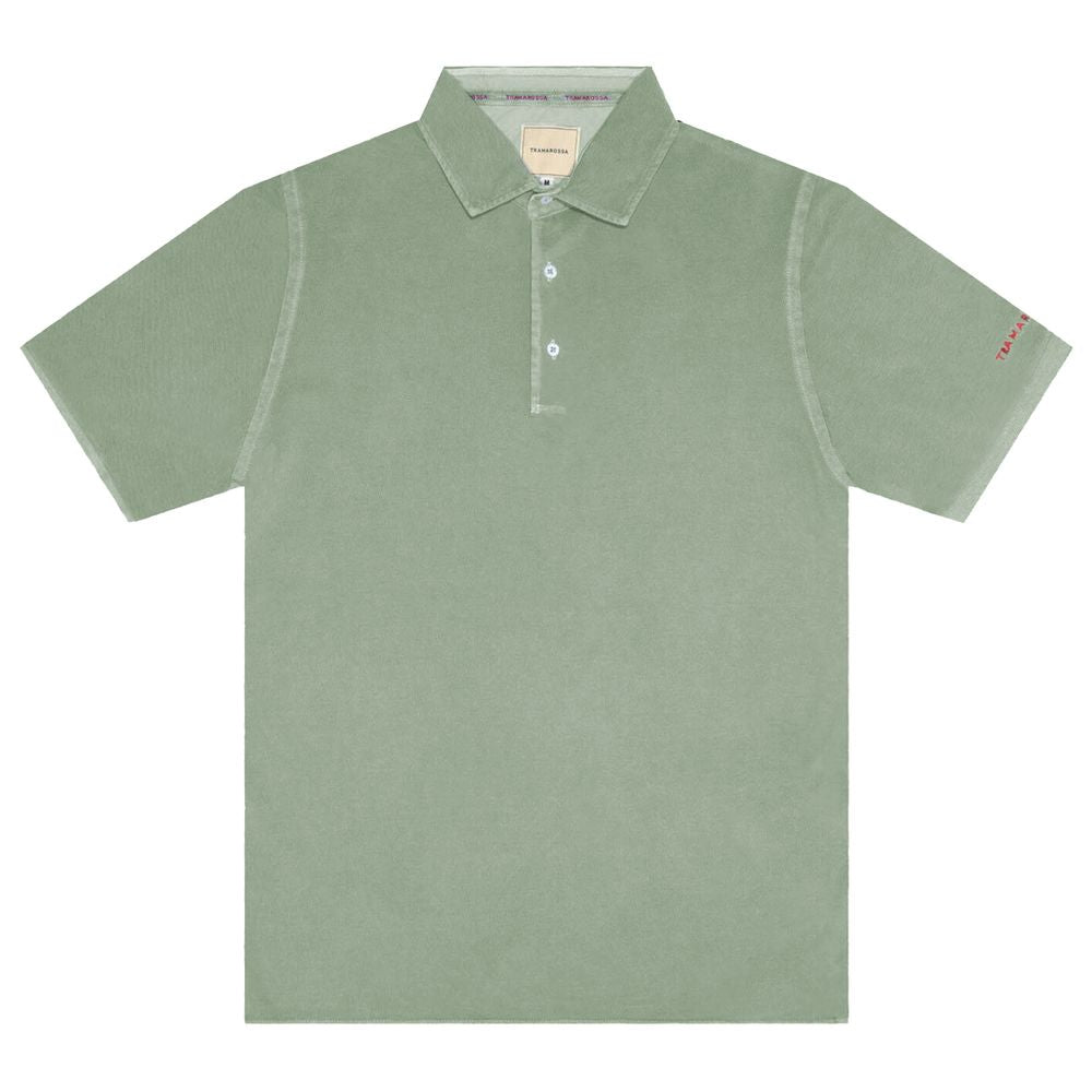 Green Cotton Polo Shirt-Tramarossa-LabelTerrace.com