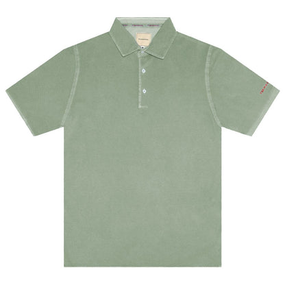 Green Cotton Polo Shirt-Tramarossa-LabelTerrace.com