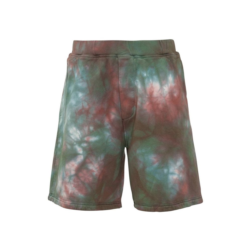 Cotton Tie-Dye Shorts-Dsquared²-LabelTerrace.com