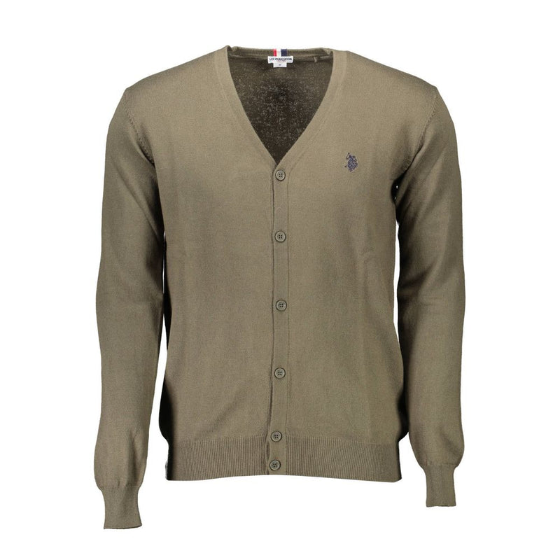 Green Cotton Sweater-U.S. POLO ASSN.-LabelTerrace.com