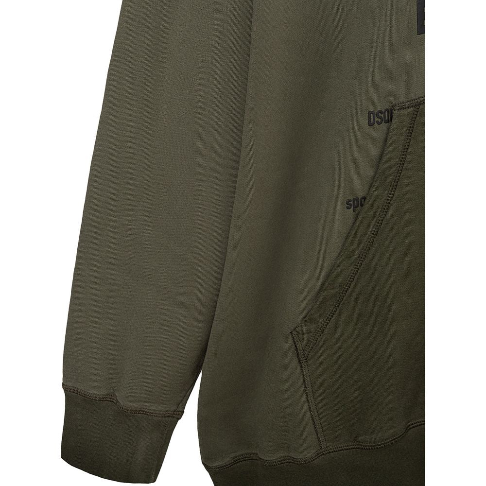 Green Cotton Hoody-Dsquared²-LabelTerrace.com