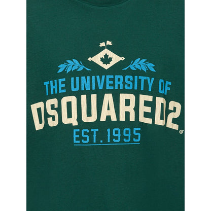 Green Cotton T-Shirt-Dsquared²-LabelTerrace.com