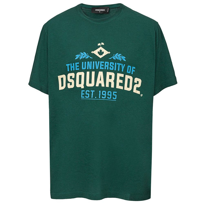 Green Cotton T-Shirt-Dsquared²-LabelTerrace.com