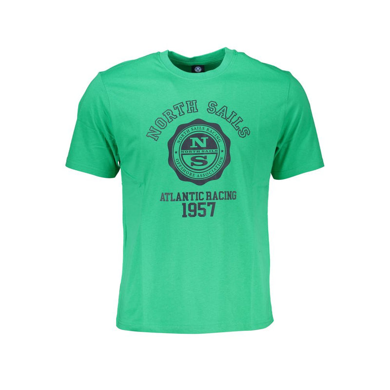 Green Cotton T-Shirt-North Sails-LabelTerrace.com