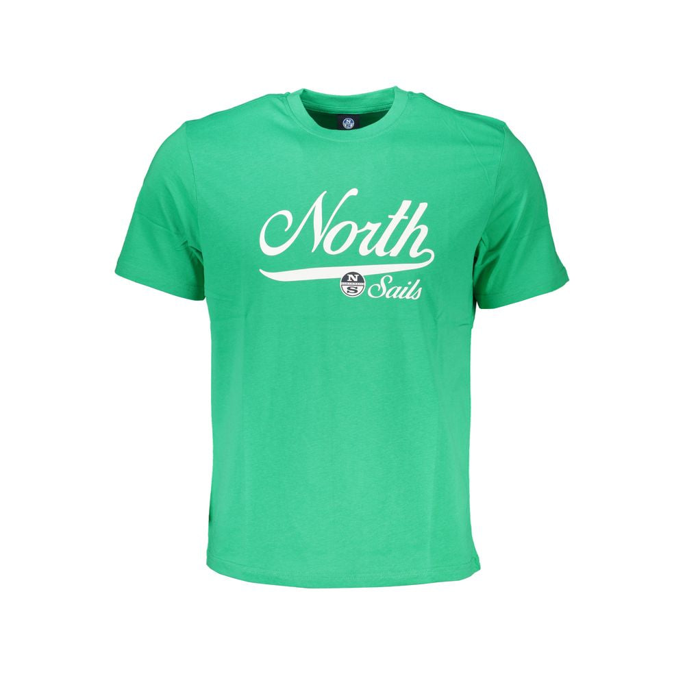Green Cotton T-Shirt-North Sails-LabelTerrace.com