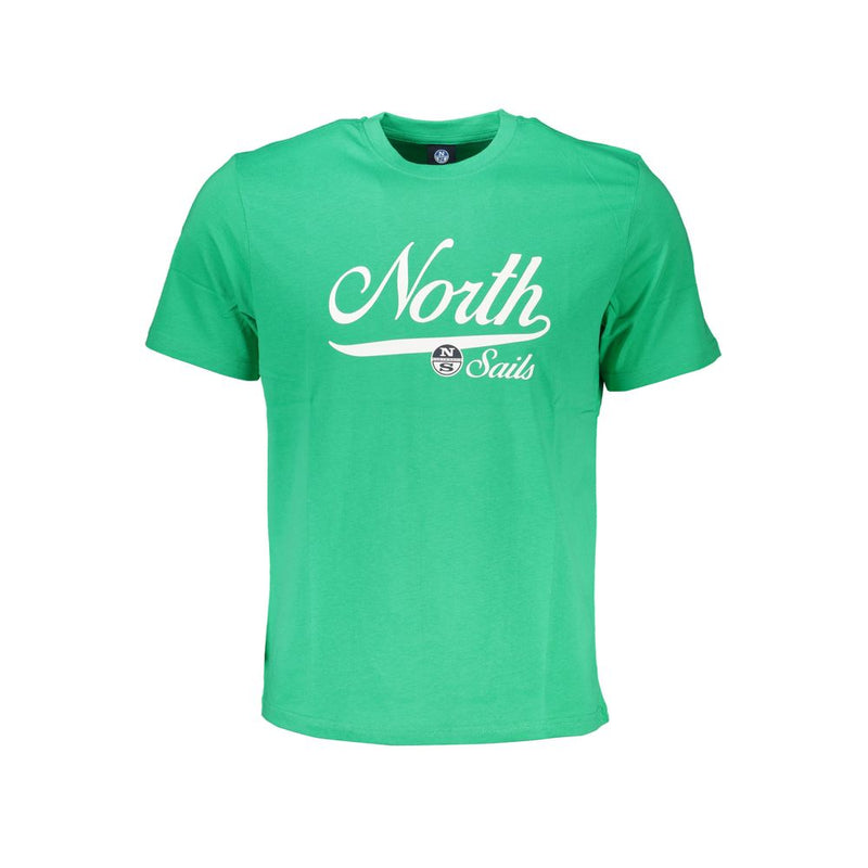 Green Cotton T-Shirt-North Sails-LabelTerrace.com