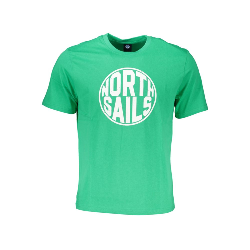 Green Cotton T-Shirt-North Sails-LabelTerrace.com